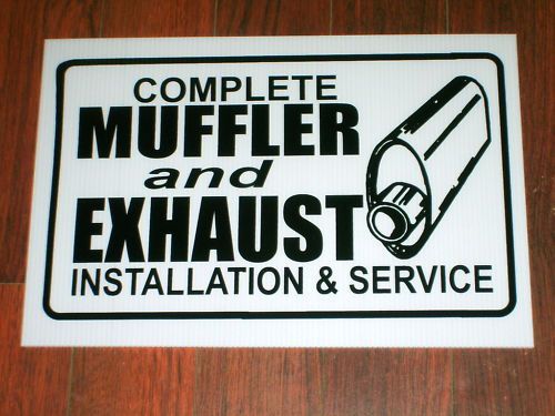 Auto repair shop sign: muffler &amp; exhaust service for sale