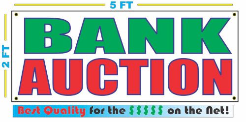 BANK AUCTION Banner Sign NEW Larger Size Best Quality for The $$$