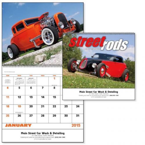 2015 Street Rod  Calendars  ( Box of 150 - Business Name Imprinted )