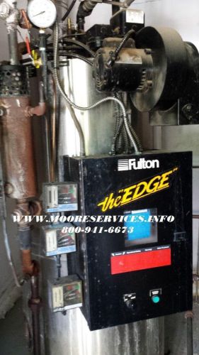 Fulton boiler steam vertical 15hp natural gas edge fb-015-f for sale