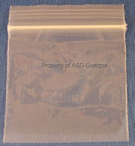 100 Ziplock Sealable 4&#034; x 3&#034; Poly Bags 2mm Thick