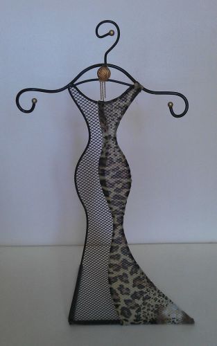 Leopard print Dress Jewelry Stand with Box Great Gift
