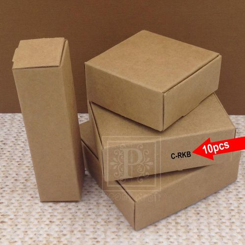 Set of 10 - Rectangle Kraft Boxes, Jewelry Boxes, Soaps Boxes, Kraft Boxes