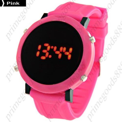 Unisex Sports Watch Round Case Digital Wrist Watch Wrist watch in Pink