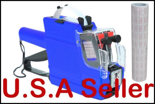 Price gun mx6600 pricing tag display  2 line labeler with 1 tube 5000pc  blue for sale