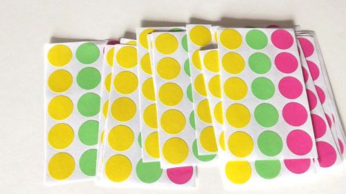 BLANK 900 GARAGE YARD SALE RUMMAGE STICKERS PRICE LABELS NEON SEE MY OTHER ITEMS