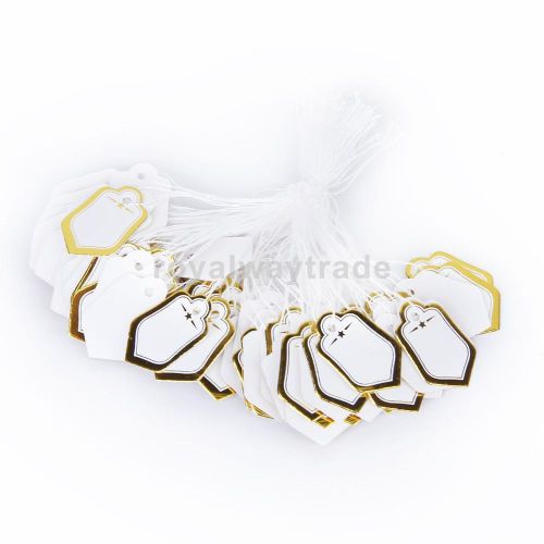 500pcs label tie string jewelry watch display merchandise supermarket price tags for sale