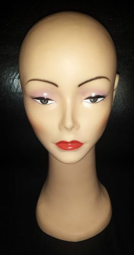 Female Mannequin Head for Wigs, Hats or Model Display! 16 inches tall!