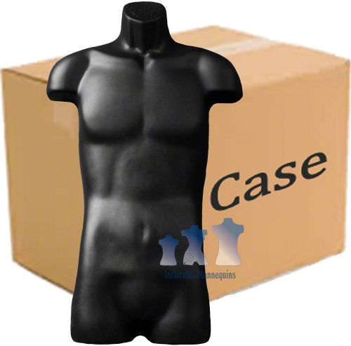 Male 3/4 Form - Hard Plastic, Black, Case of 25