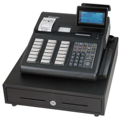 Samsung sam4s sps-345 pos retail cash register raised keyboard dual printer disp for sale
