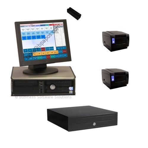 1 station restaurant/bar touch pos system &amp; software for sale
