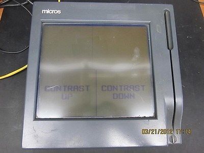 Micros 400412 POS Touchscreen Terminal Workstation POWERS ON UNTESTED - READ