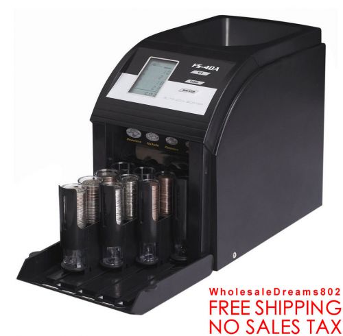 Digital Coin Sorter Machine Electric Automatic Counter Sorters Counting Anti Jam