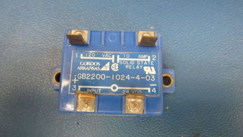 GORDOS, GB2200-1024-4-03, SOLID STATE RELAY 24VDC 10AMP ( 1LOT OF 6PCS )