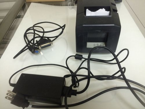 Star Micronics Touch Dynamic Receipt Printer TSP650 W/ Power Supply, Serial, USB