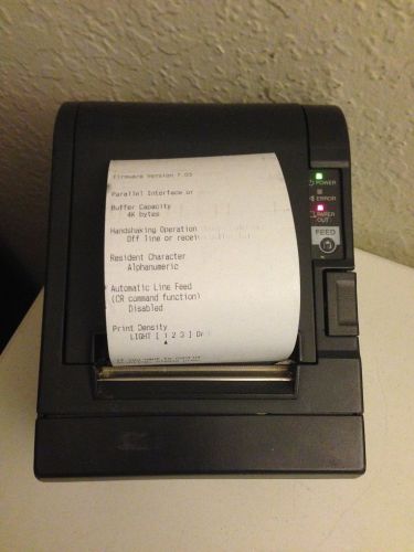 Epson M129C TM-T88IIIP Paralell Point of Sale POS Receipt Printer Gray