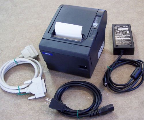 EPSON TM-T88IIIP MODEL M129C RECEIPT  PRINTER WITH POWER SUPPLY &amp; PARALLEL CABLE