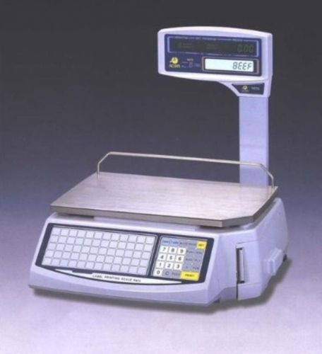 Scale--easyweigh ls-100 price computing scale w/printer 30-60 x 0.01-0.02 lb for sale