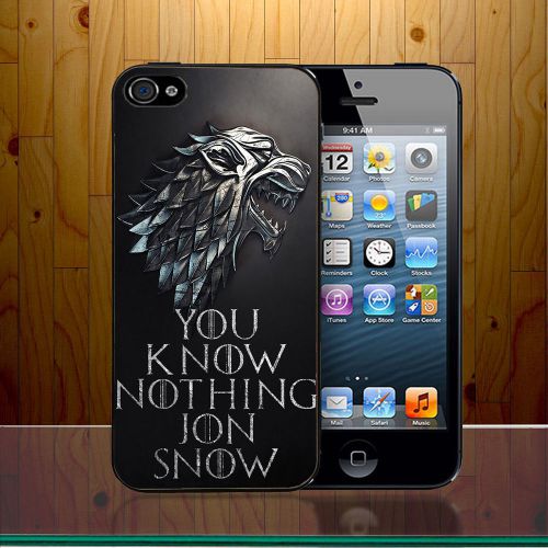 New You Know Nothing Jon Snow Game Case cover For iPhone and Samsung galaxi