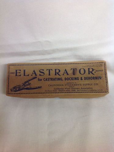 Elastrator Tool For Castrating,Docking &amp; Dehorning, Cal. Stockmen&#039;s Supply 1950s