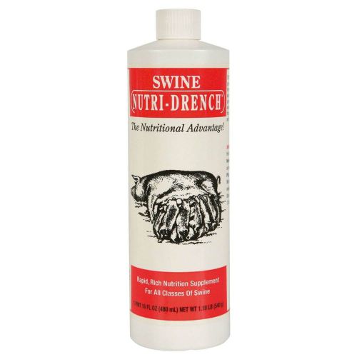 Swine Nutri-Drench 16 oz 540952 Bovidr Labs Pint Pig Stressed Piglets