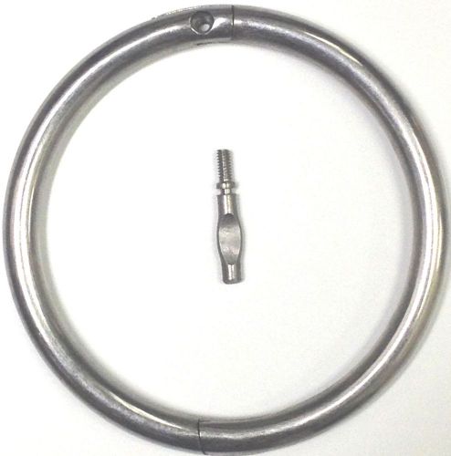 Bull Nose Ring, Stainless Steel, 3.5&#034; Diameter
