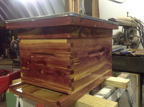 Cedar Beehive Kit (Deep, 8-frame) with Frames And Foundation