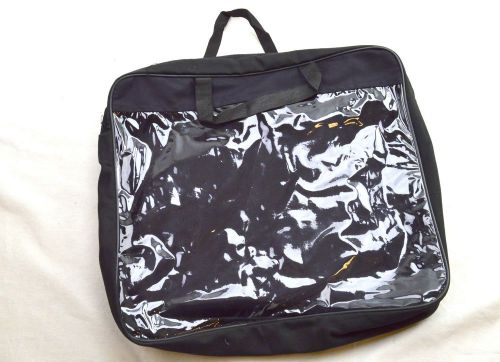 Briefcase PVC Bag Clear Zippered Cosmetic Bag  13.5&#034; X 12&#034; X 2.5&#034; - 5 Each