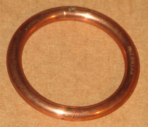 Vintage copper bull ring nose piercing 2.75&#034; outside diameter for sale