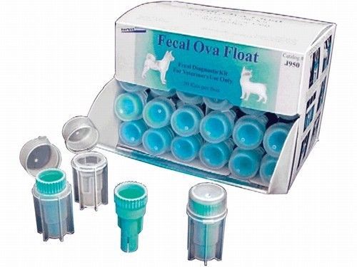 Fecal Floation Collection Jar (50ct) Parasite Fecal Floatation Solution Worm New