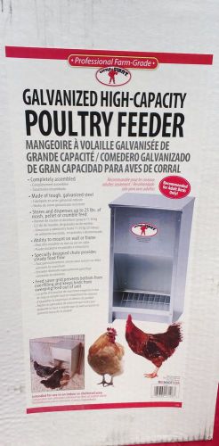 LITTLE GIANT GALVANIZED HIGH-CAPACITY 25 LB POULTRY FEEDER