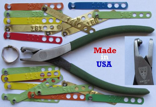 USA Leg Band Pliers for Al. or Brass Bands Chicken Pheasant Poultry Duck Peacock