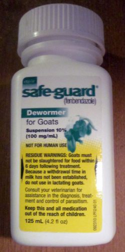 Safe-Guard SafeGuard Goat Parasite Dewormer 125ML Stomach Worms Oral