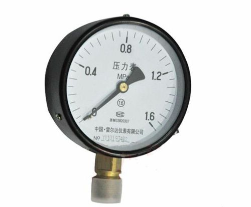 1 x Water Oil Hydraulic Air Pressure Gauge Universal M20*1.5 100mm Dia 0-1.6Mpa