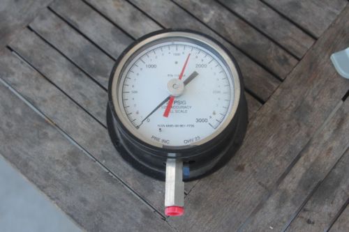 Pre-inc  pressure gauge  gage 0 to 3000 psig new for sale