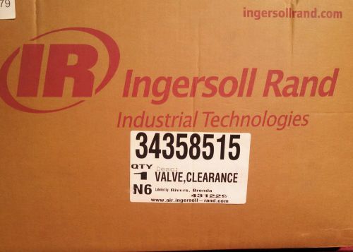 Ingersoll Rand Clearance Valve 34358515  NEW