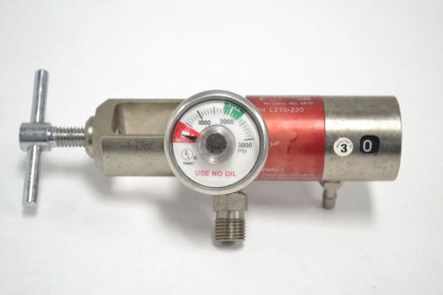 Allied l270-220 lsp oxygen o2 50psi 0-3000psi gauge 1/4in npt regulator b289253 for sale