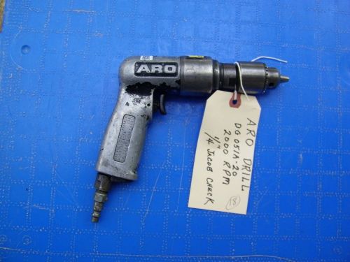 Aro -pneumatic drill - dg051a-20, 2000 rpm, 1/4&#034; jacobs chuck for sale