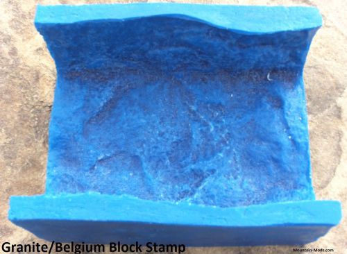 3 concrete cement landscape curbing granite belgium block texture imprint stamp for sale