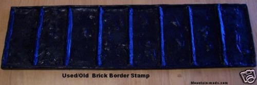 1 old brick border decorative concrete cement texture stamp mat flexi/floppy new for sale