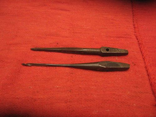TWO (2) SMALL DRILL BITS - 4 1/2&#034; LONG - VERY GOOD COND.