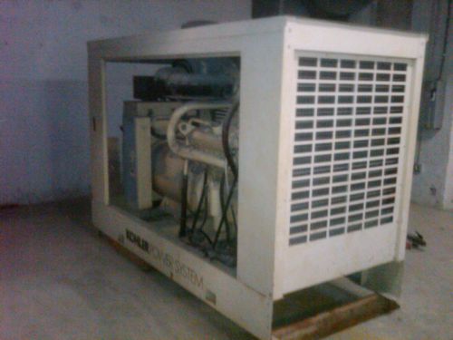 Kohler diesel generator with enclosure 350kw 350rozd 0.7 hours + transfer switch for sale
