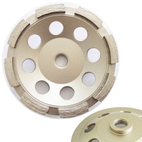 4.5&#034; Standard Single Row Concrete Diamond Grinding Cup Wheel 5/8”-11 Arbor