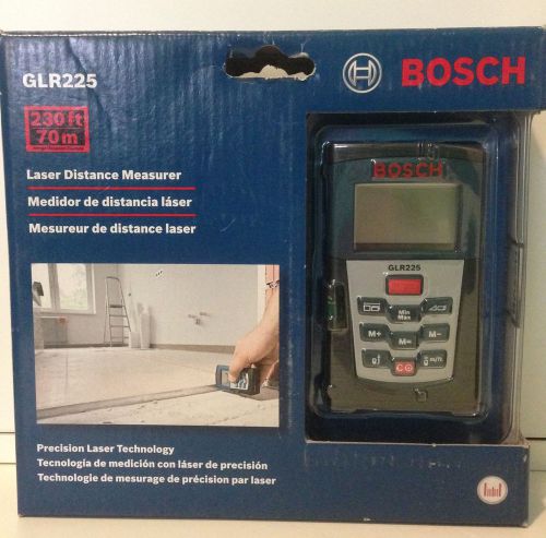 New bosch glr225 laser distance measurer for sale