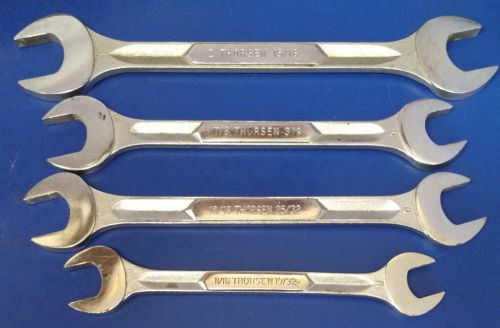 Thorsen 4 Piece Set of Double Open End Wrenches - 11/16&#034; - 1&#034; - Made in USA