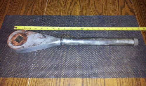 Vintage Lowell No.26 Heavy Duty 1&#034; Square Wrench Lineman Utilities Ratchet Tool