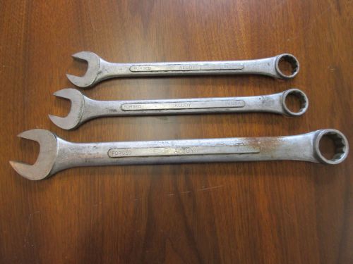 WRENCH SET OF 3  FORGED ALLOY MADE IN USA