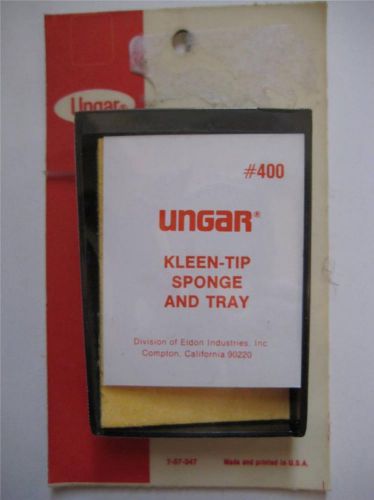 UNGAR 400 Kleen-Tip Sponge And Tray 4624 Soldering Desoldering Iron System &#034;NOS&#034;