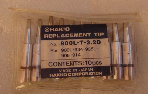 Hakko Replacement 900L-T-3.2 10 Pcs For 900L-934-935L 908-914 New
