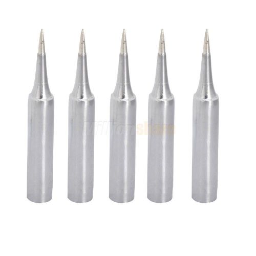 5pcs New 900M-T-I Lead-free Replace Pencil Soldering Tip Solder Iron Tips Silver
